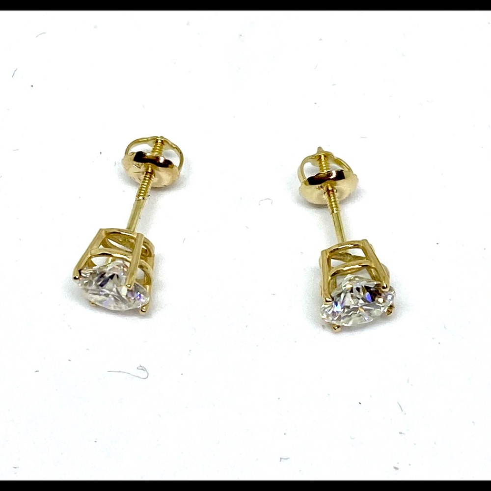 Diamonds 2 ct stud earring D color vvs mossanite - Picture 9 of 16